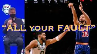 📺 Kerr to Stephen Curry while in Boston watching kids on court launch 3s: &ldquo;This is all your fault&rdquo;