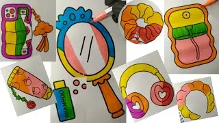 Satisfying Coloring With Brush Pen | Cute Coloring With Me | 