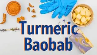 Turmeric Baobab Lavender Soap | Cold Process Natural Bar with Shea Butter