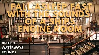 Black Screen | Ships Engine Room Sounds | White noise | ASMR | Sleep | Cure insomnia