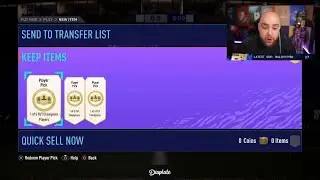 Bateson87 opens his FIFA 21 Ultimate TOTS FUT Champion Rewards