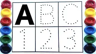 A to Z for,kids rhymes, collection for writing along dotted lines for toddlers,ABC song,Alphabets,9