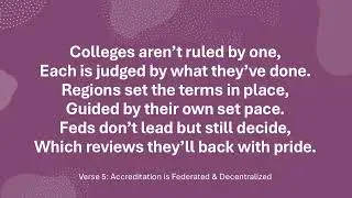 The Higher Education Accreditation Song