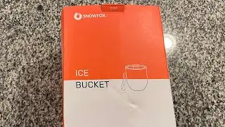 SNOWFOX Premium Vacuum Insulated Marble Ice Bucket Unboxing
