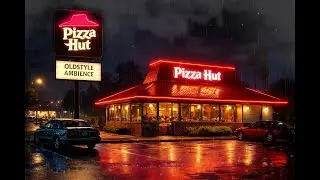 1990s Retro Pizza Hut Rain Sleeping Ambience.