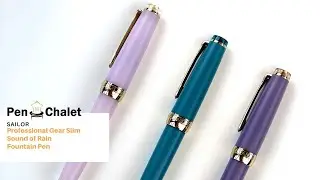 Sailor Professional Gear Slim Sound of Rain Fountain Pen Unboxing #Shorts