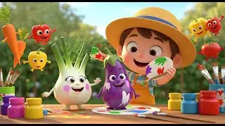 Vegetable Veggie Spelling Song A-Z for Kids | Learn Vegetables, Alphabet Song & Nursery Rhymes 🥕🥦🎶