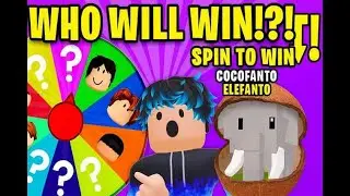 Spinning and seeing who will win the elephant