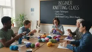 Beginner Knitting Class Learn Techniques, Fix Errors, and Understand Every Stitch Deeply