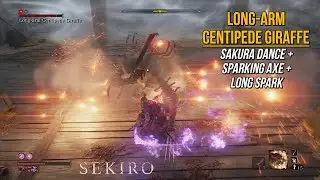 Sekiro - Long-arm Centipede Giraffe without deflecting (no Kuro's Charm / Bell Demon)