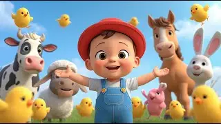 Baby Learns Farm Animals & Their Sounds 🐄🐑 | Fun Animal Adventure | Nursery Rhymes & Kids Songs