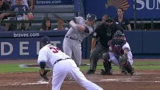 MIL@ATL: Overbay doubles in his 1,500th career game