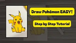 Easy Cartoon Pokémon Drawing Tutorial | Perfect for Kids and Beginners