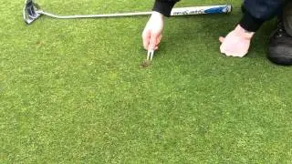 How to repair a pitch mark
