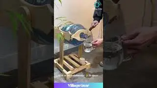 This Wooden Water Jug Tipper is My New Favorite Thing! 😂 So SATISFYING! #lifehack #water #diy