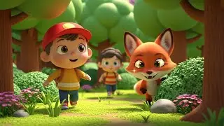 Fox Cub Hide and Giggle | Fun Counting & Forest Adventure Song for Kids | Nursery Rhyme 🦊🌿