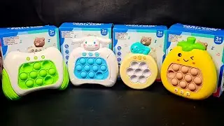1 Minute Satisfying with Playing Push Game Pop It Eletr&ocirc;nico Fidget Toy ASMR No Talking