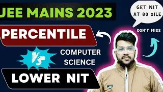 Jee mains 2023 : Lower 10 NIT CSE cutoff percentile | All category wise #percentile #cse #nit #jee