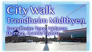 Trondheim City Walk Midtbyen Cathedral Old Town Bridge