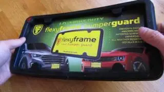 FlexyFrame Light Duty Front Bumper Guard Review | License Plate Protector