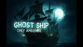 1 Hour Pirate Ghost Ship ONLY Ambience Ocean Sounds, Creaking Wood & Haunted Atmosphere for D&D