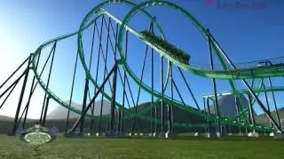 Riddler's Revenge - Magic Mountain Planet Coaster by Joey Designs