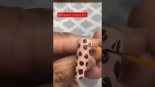 Animal Print Nail Art 🦒#viral #nailart #viralvideo #reels #animals