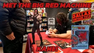 MET WWE LEGEND KANE AT DALLAS VINTAGE TOYS!