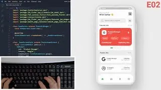 ASMR Programming - Job Finder App UI (Episode 2) - No Talking
