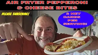 Creating Low-carb Air fryer Pepperoni And Cheese Bites! Only 2 Net Carbs! #KETO #apetizer #FYP #SUB