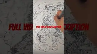 Fantasy map Inking Timelapse #drawingtimelapse #art #mapcreation #dnd #fantasy #maps