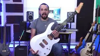 Jay Tarantino- Kiesel Aries A7H Seven String Guitar Diamond White Demo- Guitar Review