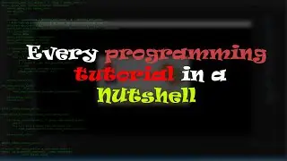 Every Programming Tutorial Be Like 🥸