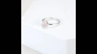 Rose Quartz Ring by Philip Jones Jewellery