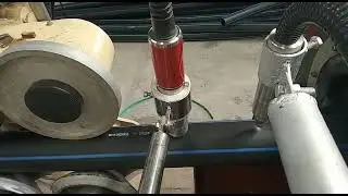 LINX 7900 Spectrum Printer Coding on HDPE Pipe after Corona Surface Treatment