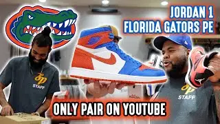 JORDAN 1 FLORIDA GATORS PE IN HAND REVIEW!!