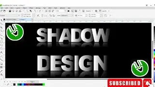 Creative shadow text effect in coreldraw | create drop shadow effect in coreldraw