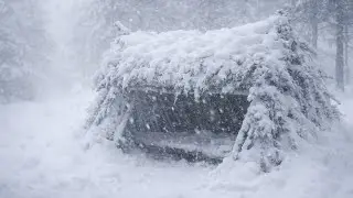 24 Hours Survived a Blizzard at  -20&deg;C | Extreme Off Grid Winter Life