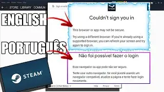 STEAM ERROR - login - This browser or app may not be secure.