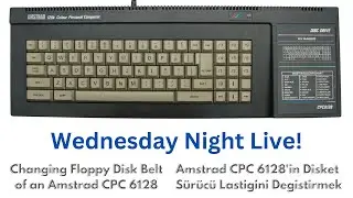 Disket Sürücü Bakımı / Amstrad CPC 6128 Disk Drive Belt Change
