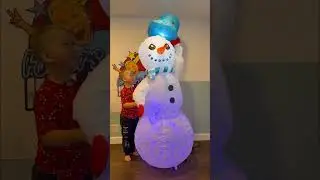 Tipping hat snowman unboxing! #inflatable #inflatables #christmas #christmasinflatables #xmas