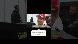 F1 - Vettel make a statement - Everyone is a Ferrari Fan #shorts #shortsvideo #ferrari #moments