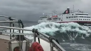 Spitsbergen  cruise ship  arriving at Kirkwall Orkney Islands