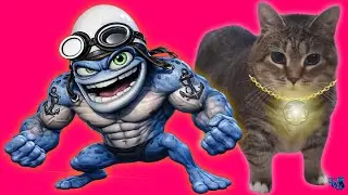 OIIAOIIA CAT & CRAZY FROG -Spinning Cat (TECHNO REMIX) Cat Brainrot Video - OUT CONTROL