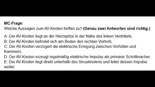 AV Knoten MC Fragen