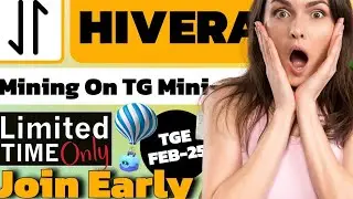 🚀 HIVERA Airdrop: First DePIN Project 🔗 Backed by TON Incubator | TGE 📅 February|💰 Join Early & Earn