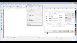 Corel Draw Some Text Menu Options Format Text Edit Text Change Case ETC