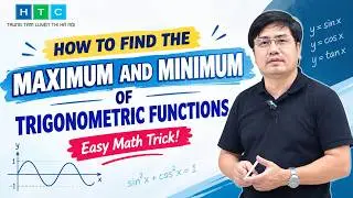 How to Find the Maximum and Minimum of Trigonometric Functions | Easy Math Trick