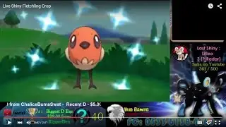 (Shiny Grass) Live Shiny Fletchling In Pokemon X After 41 Encounters via PokeRadar Chaining