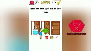 Trick me Level 44 help the man get out of the room
